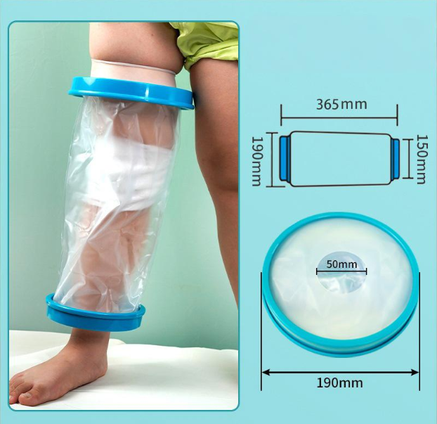 Elbow Waterproof Shower Sleeve for Adults - Reusable Cast Protector for Arm, Forearm & Elbow During Bathing V1107-CS-LYZBT