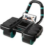 Automatic Rebound Ab Roller with Six-Point Elbow Support & Phone Holder for Home Gym Core Workout (Black) V1107-CS-LZCJFLH