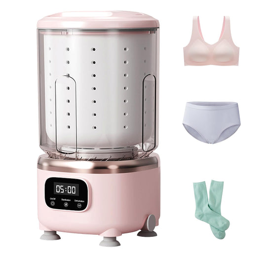 Portable Mini Washing Machine with Spin Dry & UV Sterilization - 3L Capacity, Wash, Rinse, Dehydrate, and V1107-CS-MNXYJF