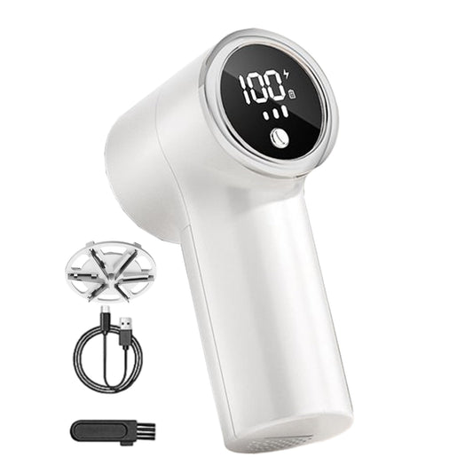 Fabric Shaver with 6 Stainless Steel Blades - USB Rechargeable Lint Remover for Sweaters, Blankets, Carpets & V1107-CS-MQXJQ