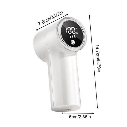 Fabric Shaver with 6 Stainless Steel Blades - USB Rechargeable Lint Remover for Sweaters, Blankets, Carpets & V1107-CS-MQXJQ