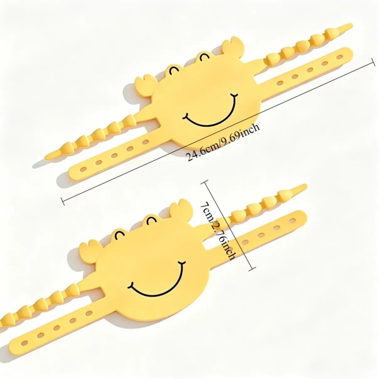 5-Pack Cute Crab-Shaped Silicone Door Lock Silencer, Adjustable Anti-Slam & Finger Guard for Bedroom & V1107-CS-MTXYDF