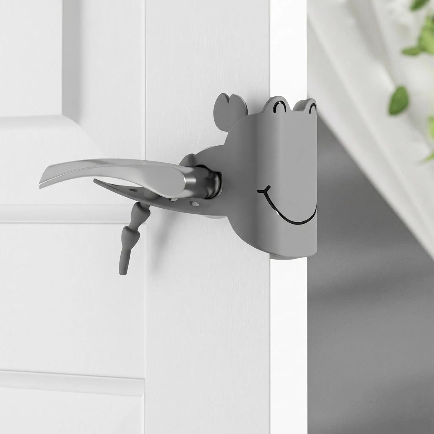 5-Pack Cute Crab-Shaped Silicone Door Lock Silencer, Adjustable Anti-Slam & Finger Guard for Bedroom & V1107-CS-MTXYDH