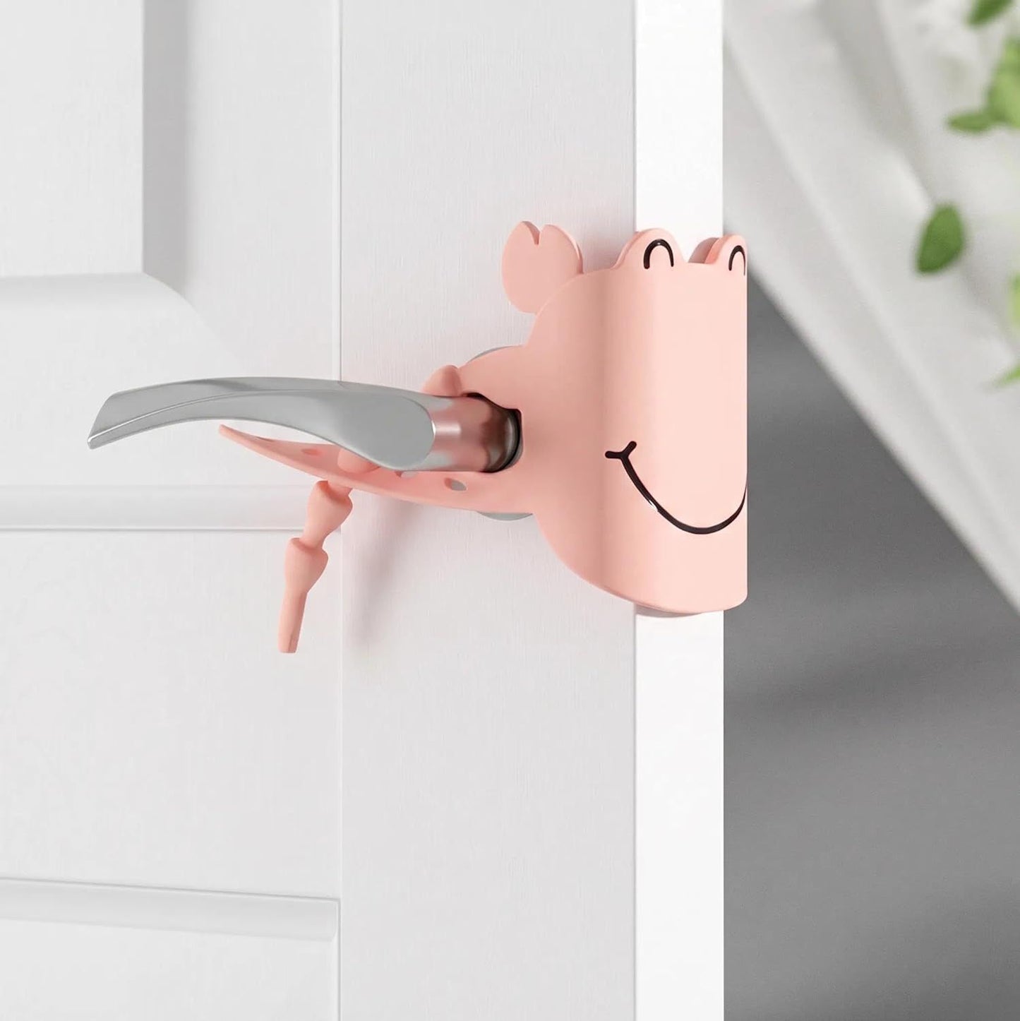 5-Pack Cute Crab-Shaped Silicone Door Lock Silencer, Adjustable Anti-Slam & Finger Guard for Bedroom & V1107-CS-MTXYDHU