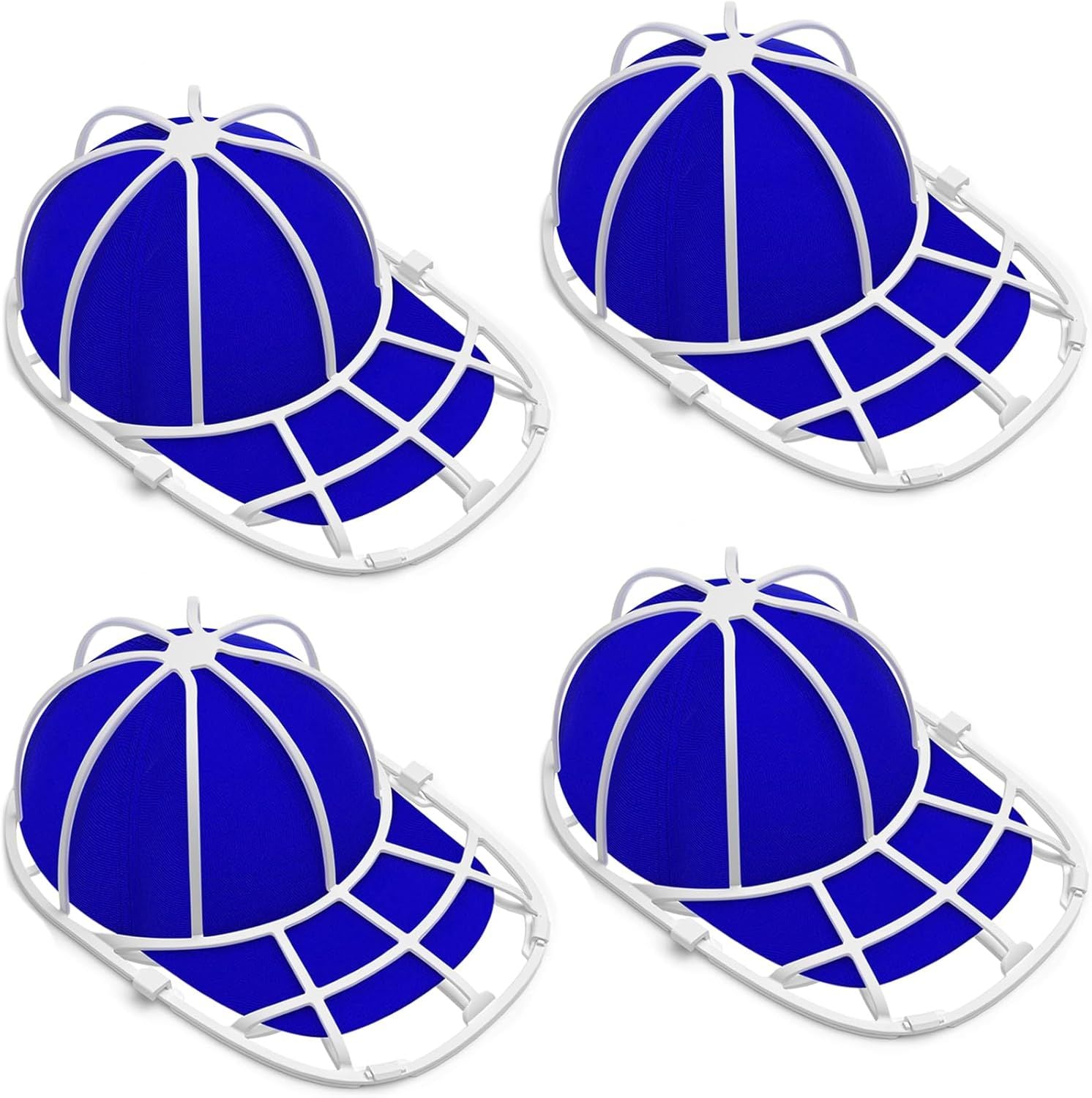4-Pack Baseball Cap Washer Frame for Dishwasher & Washing Machine, Anti-Deformation Hat Protector Cage for V1107-CS-MZBXBHJ