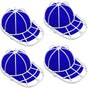 4-Pack Baseball Cap Washer Frame for Dishwasher & Washing Machine, Anti-Deformation Hat Protector Cage for V1107-CS-MZBXBHJ