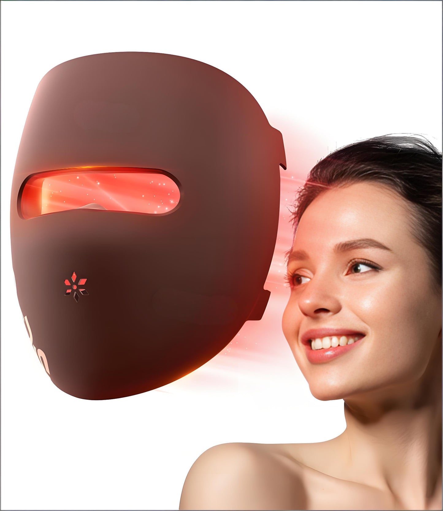 High-Performance 3D LED Beauty Mask - 4 Light Modes, 328 LEDs, Wireless Operation, Adjustable Timer, V1107-CS-NFMRYMZ