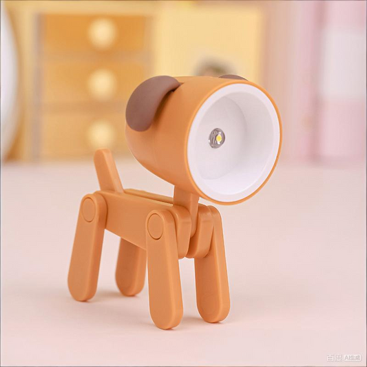 Bendable Animal Night Light 3-Pack - Mini LED Desk Lamp with Warm White Glow | Choose Your Color | Posable V1107-CS-NKTD-BROWN