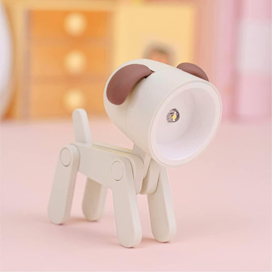 Bendable Animal Night Light 3-Pack - Mini LED Desk Lamp with Warm White Glow | Choose Your Color | Posable V1107-CS-NKTD-WHITE
