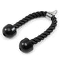 Heavy-Duty Dual-Handle Triceps Rope for Cable Machine - Braided Nylon Fitness Attachment with Rubber Ends V1107-CS-NLSTJS