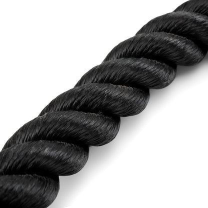 Heavy-Duty Dual-Handle Triceps Rope for Cable Machine - Braided Nylon Fitness Attachment with Rubber Ends V1107-CS-NLSTJS