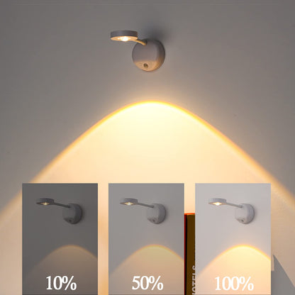 3-Pack Rechargeable LED Wall Spotlight for Art - Wireless Motion Sensor Picture Light with Remote, 3 Color V1107-CS-QBSD3B