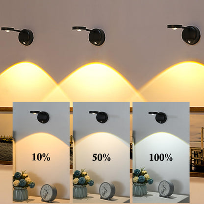 3-Pack Rechargeable LED Wall Spotlight for Art - Wireless Motion Sensor Picture Light with Remote, 3 Color V1107-CS-QBSD3H