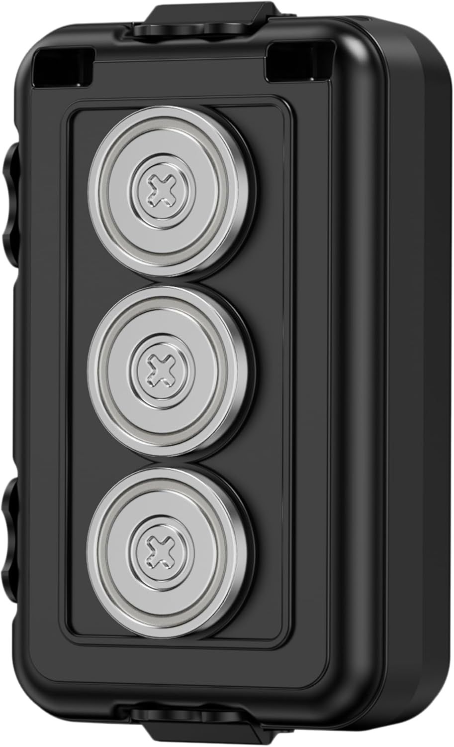 Compact Magnetic Key Holder with Strong Neodymium Magnet, Rubber-Sealed Compartment, and Durable ABS Casing V1107-CS-QCCXYSH