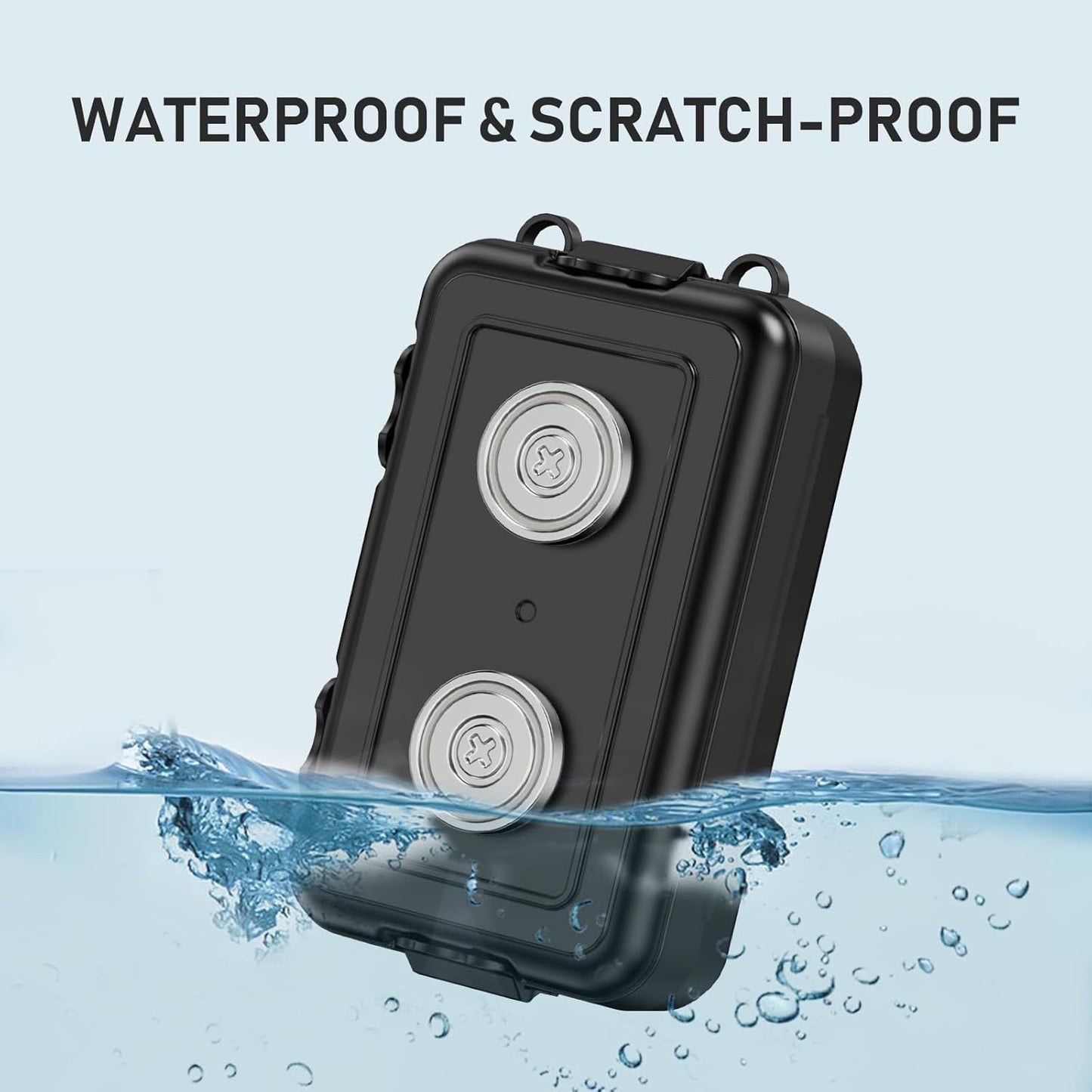 Compact Magnetic Key Holder with Strong Neodymium Magnet, Rubber-Sealed Compartment, and Durable ABS Casing V1107-CS-QCCXYSH