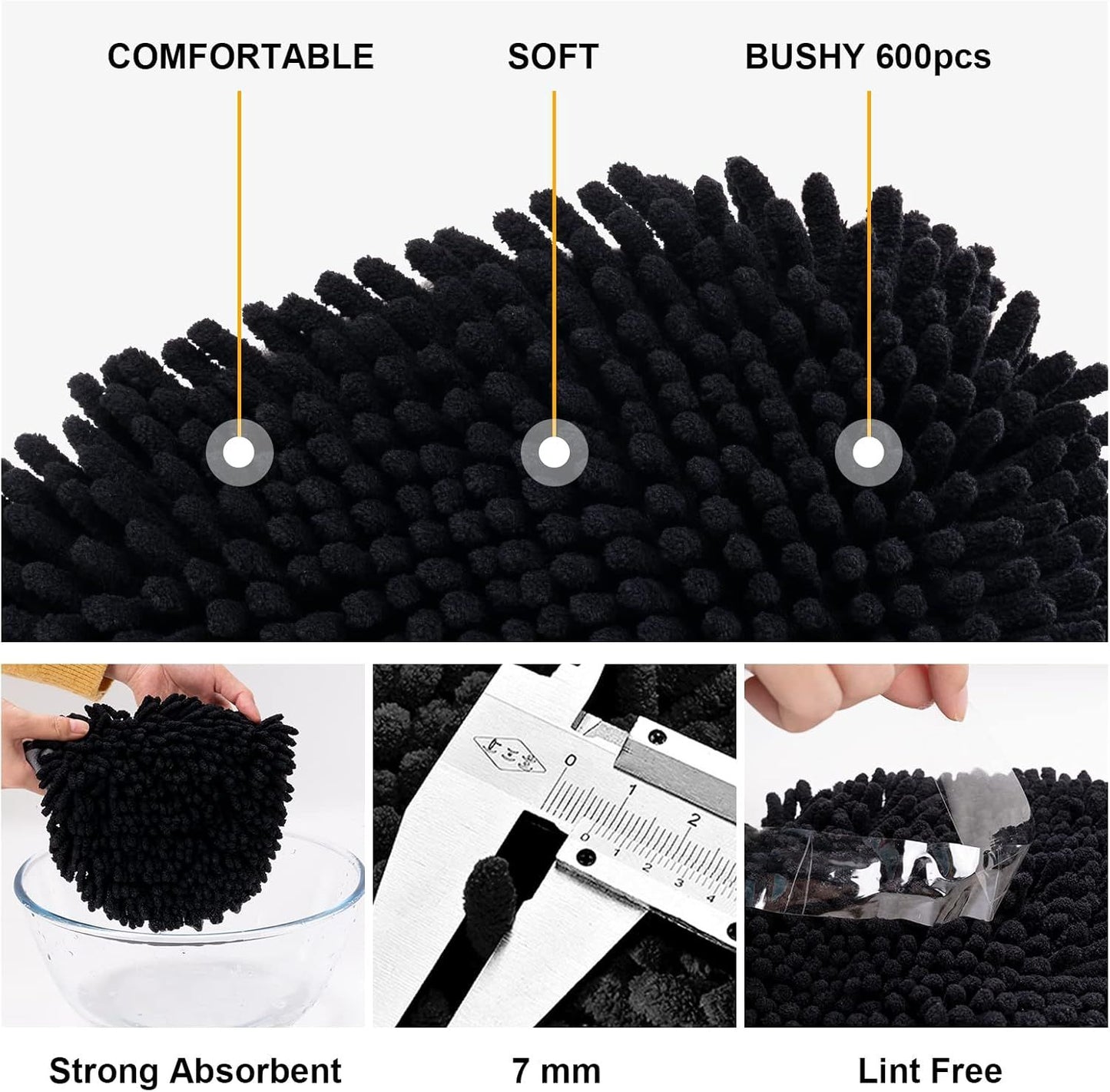 Telescopic Car Cleaning Mop with 4-Section Aluminum Pole, Rotating Microfiber Head, Anti-Slip Grip, V1107-CS-QCXCTBH
