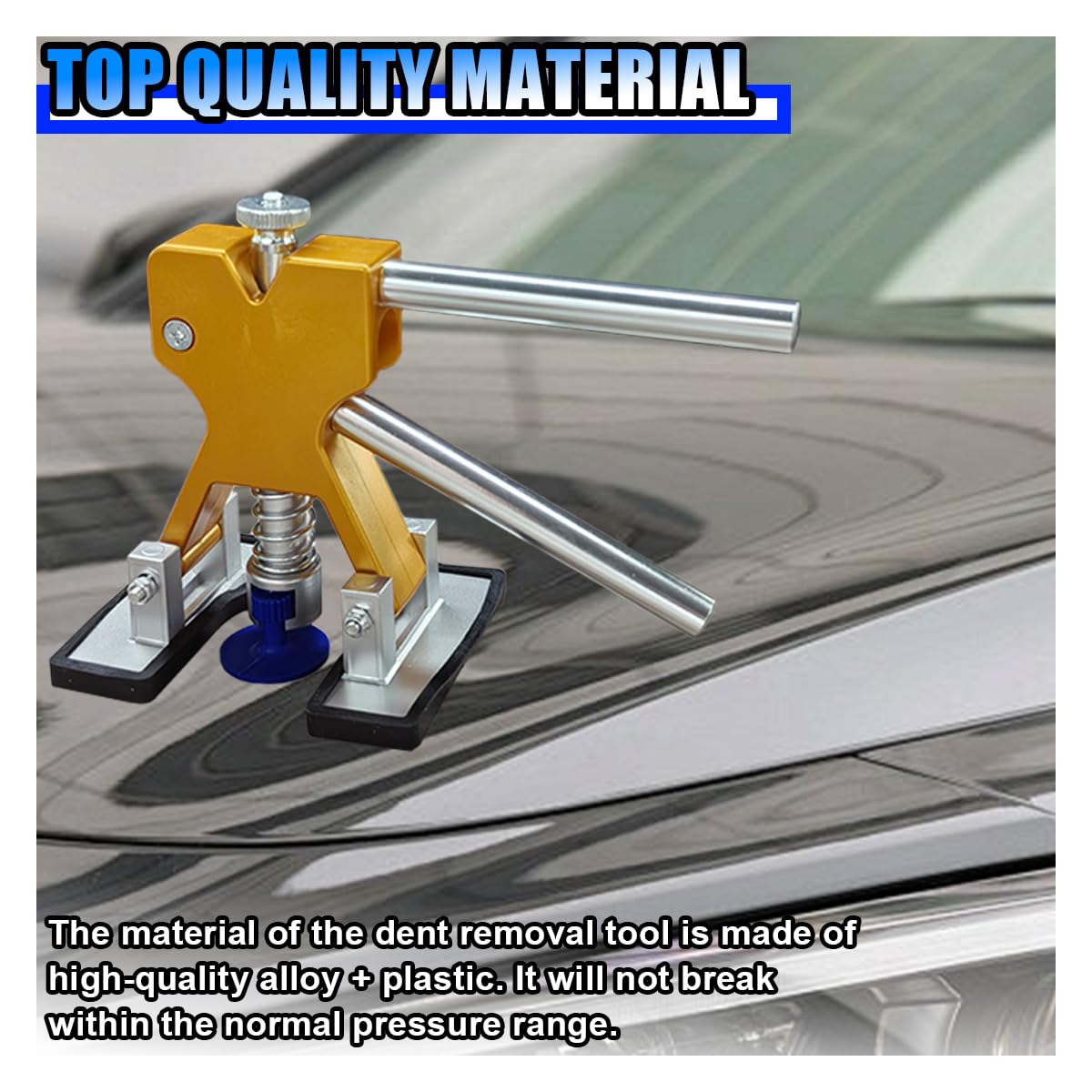 19-Piece Car Dent Repair Kit with 18 Tabs - Paintless Dent Remover Tool for Auto Body, Hail Damage & Metal V1107-CS-QCZXXFGJ