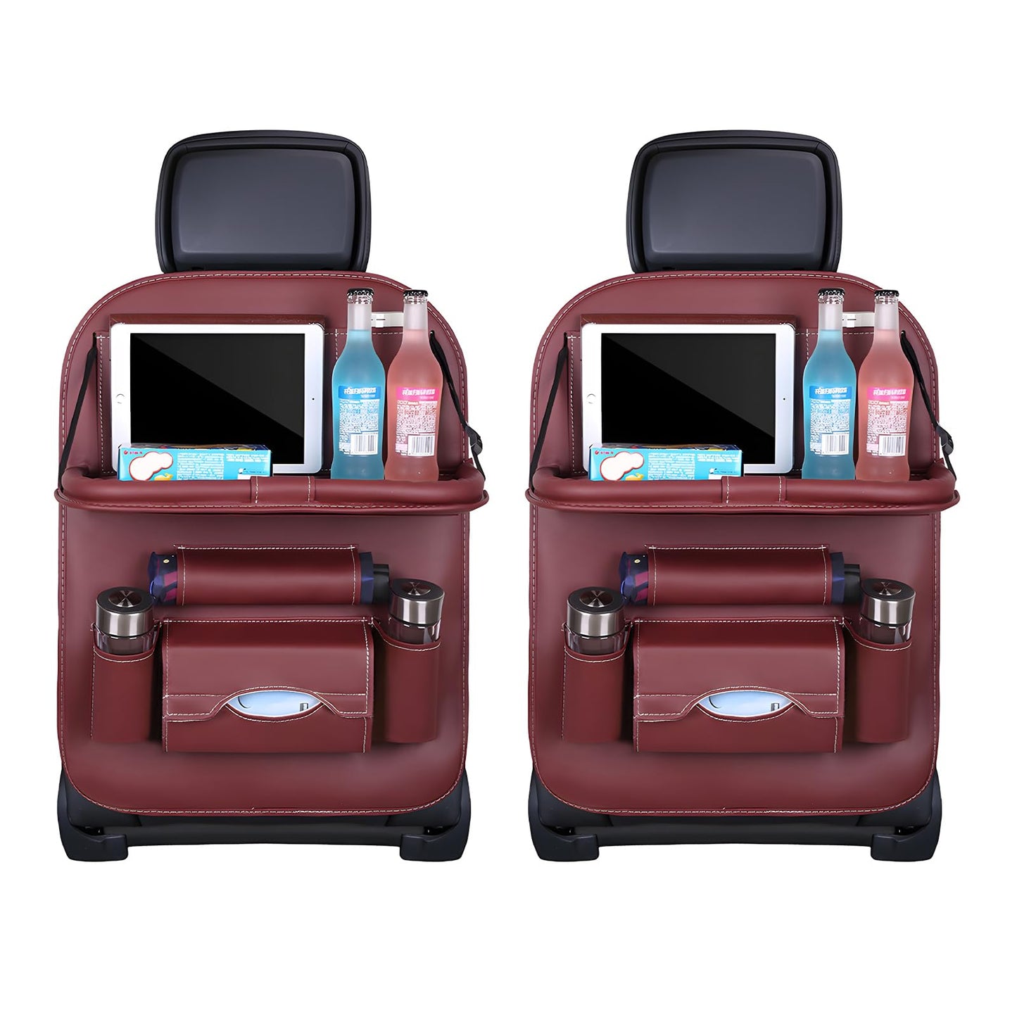 Car Back Seat Organizer with Foldable Table Tray - Universal Rear Seat Storage Bag, Multi-Pocket Holder for V1107-CS-QCZYKBSNDHO