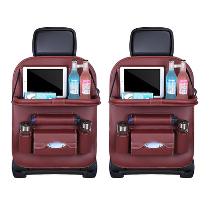 Car Back Seat Organizer with Foldable Table Tray - Universal Rear Seat Storage Bag, Multi-Pocket Holder for V1107-CS-QCZYKBSNDHO