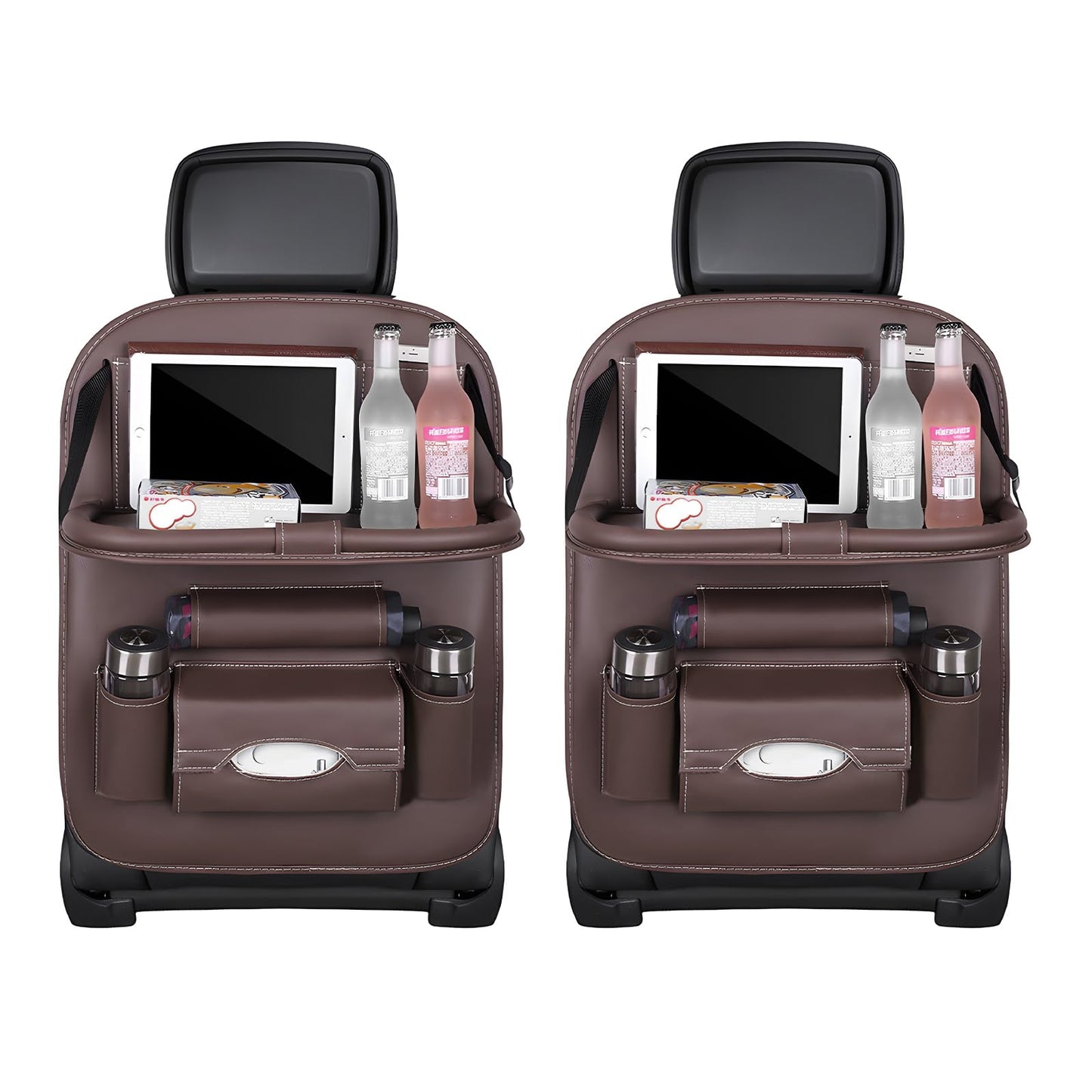 Car Back Seat Organizer with Foldable Table Tray - Universal Rear Seat Storage Bag, Multi-Pocket Holder for V1107-CS-QCZYKBSNDK