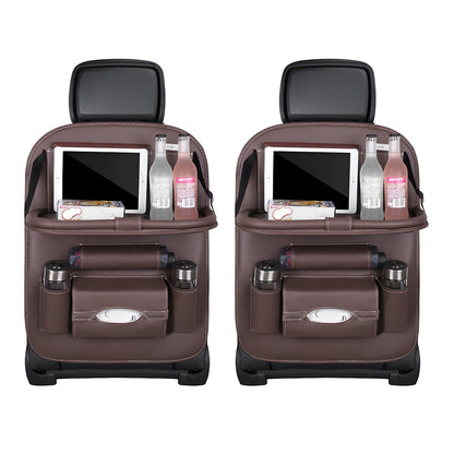 Car Back Seat Organizer with Foldable Table Tray - Universal Rear Seat Storage Bag, Multi-Pocket Holder for V1107-CS-QCZYKBSNDK