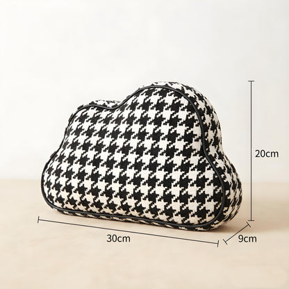 Houndstooth Knit Cloud Bag: Commute & Daily Handbag, Portable Storage Clutch (Black) | Other Colors Available V1107-CS-QGNSNB1