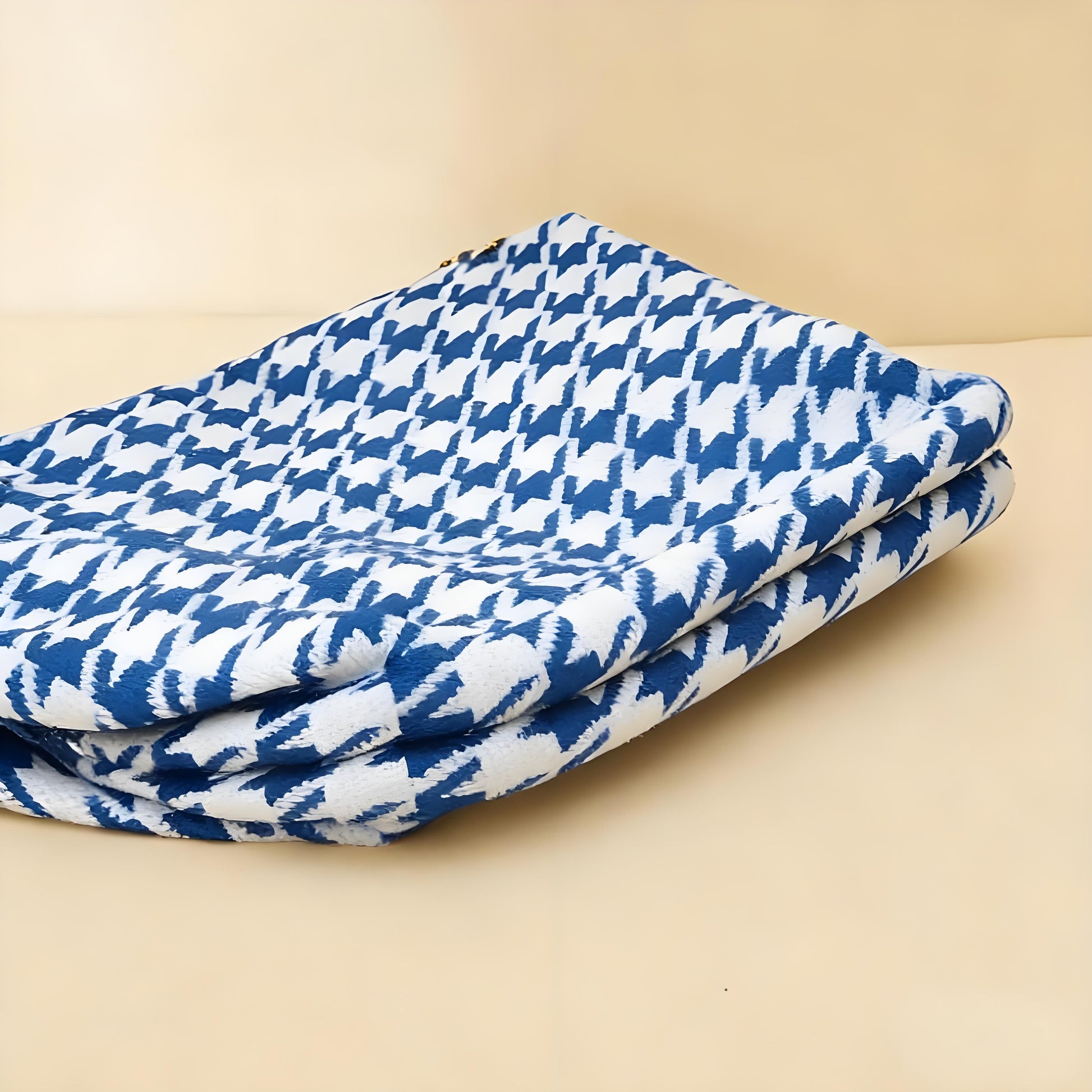 Houndstooth Knit Cloud Bag: Commute & Daily Handbag, Portable Storage Clutch (Blue) | Other Colors Available V1107-CS-QGNSNB3