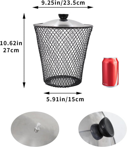 4 Pack Underground Worm Composting Bin with Lid, Metal Mesh Bucket for Organic Waste, Garden Soil Enrichment V1107-CS-QYDFT