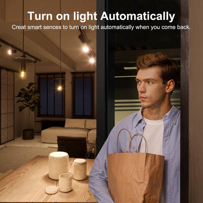 Smart WiFi Motion Sensor with App Alerts - 128 degrees Detection, 6m Range, No Hub Required, Voice Control & V1107-CS-RTYDTCQ