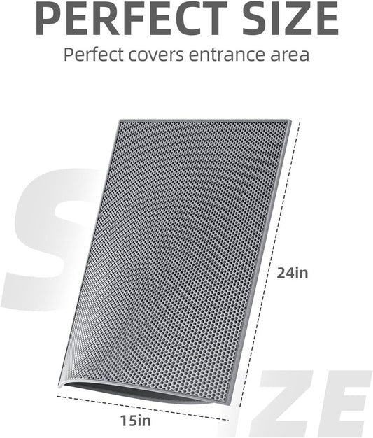Double-Layer EVA Cat Litter Mat for Litter Box, Honeycomb Design Traps Scattered Sand, Waterproof & Non-Slip V1107-CS-SCEVAMSD