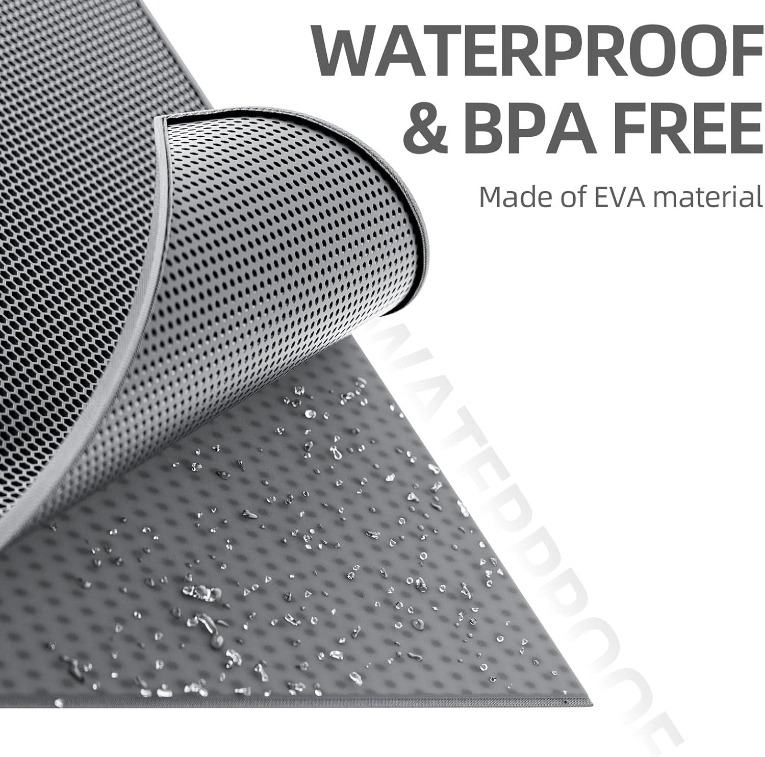 Double-Layer EVA Cat Litter Mat for Litter Box, Honeycomb Design Traps Scattered Sand, Waterproof & Non-Slip V1107-CS-SCEVAMSD