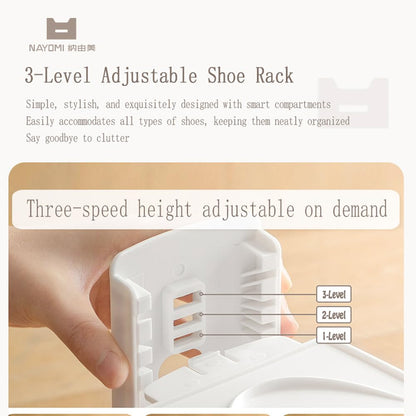 Adjustable Shoe Rack Organizer, 10-Pack Stackable Shoe Shelf for Closet Storage - Space-Saving Double Layer V1107-CS-SCXTJ