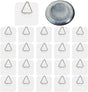 20-Pack Invisible Adhesive Plate Hangers for Wall Decor, Heavy Duty Triangle Hooks for Plates, Frames & Art V1107-CS-SJXGG