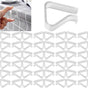 Transparent Large Tablecloth Clips for Thick Tables - Windproof Plastic Holders for Outdoor Parties, Weddings V1107-CS-SLZBJD