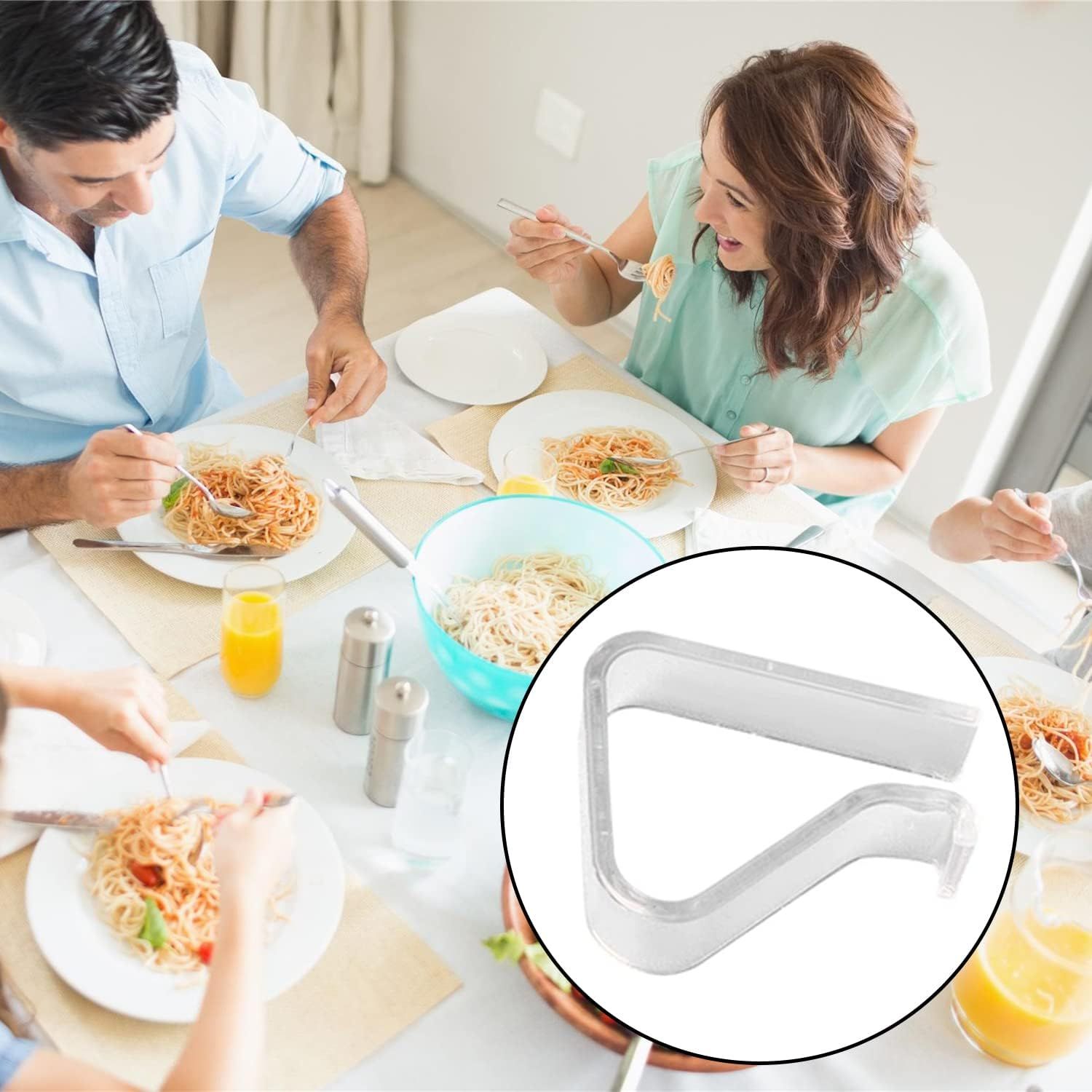 Transparent Small Tablecloth Clips for Thin Tables - Compact Plastic Holders for Indoor Meals, Picnics & V1107-CS-SLZBJX
