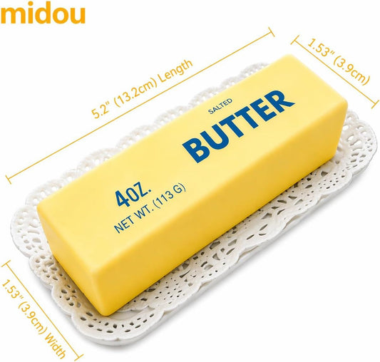 2 PCS Giant Butter Stick Squishy Toy for Office & School - Slow Rising Stress Reliever to Calm Anxiety V1107-CS-SYQPJRJO1