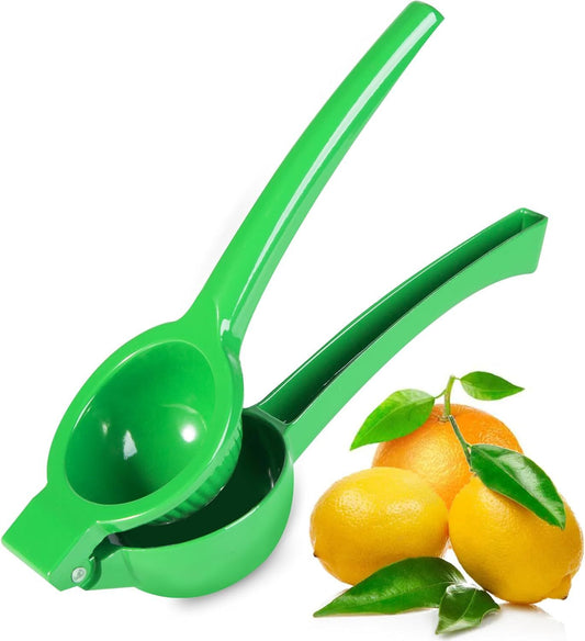 Manual Citrus Squeezer with Built-in Strainer, Non-Slip Handle & Grooved Press Head-For Lemons, Limes, V1107-CS-SYZZJL