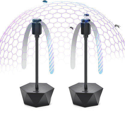 Portable Anti-Fly Fan for Table - Foldable Insect Repeller with Soft Blades, Silent Operation for Indoor V1107-CS-TSQWQ