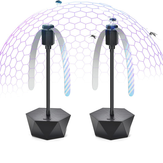 Portable Anti-Fly Fan for Table - Foldable Insect Repeller with Soft Blades, Silent Operation for Indoor V1107-CS-TSQWQ