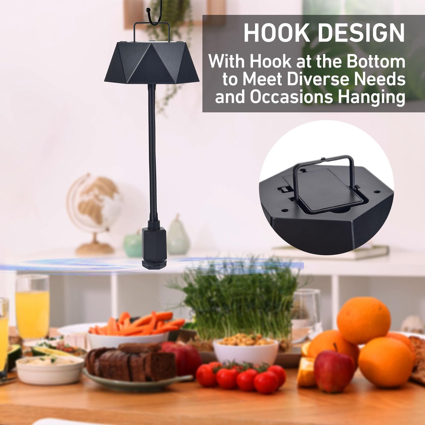 Portable Anti-Fly Fan for Table - Foldable Insect Repeller with Soft Blades, Silent Operation for Indoor V1107-CS-TSQWQ