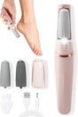 Electric Foot Care File with 2 Adjustable Speeds, 2 Interchangeable Grinding Heads, LED Light, V1107-CS-USBDDXJQF