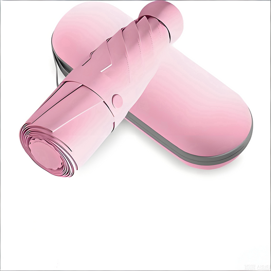 Mini Travel Umbrella - Compact Sun & Rain Protection for Women, Kids | UV-Blocking Pocket Umbrella with Case V1107-CS-UVJNS-PINK