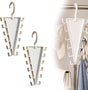 2-Pack V-Shaped 360 degrees Rotating Closet Organizer with 12 Hooks for Hats, Bags & Scarves, Space-Saving V1107-CS-VXSBSNGJ2
