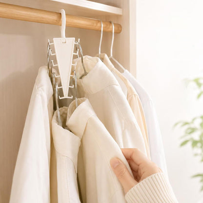 4-Pack V-Shaped 360 degrees Rotating Closet Organizer with 12 Hooks for Hats, Bags & Scarves, Space-Saving V1107-CS-VXSBSNGJ4
