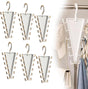 6-Pack V-Shaped 360 degrees Rotating Closet Organizer with 12 Hooks for Hats, Bags & Scarves, Space-Saving V1107-CS-VXSBSNGJ6