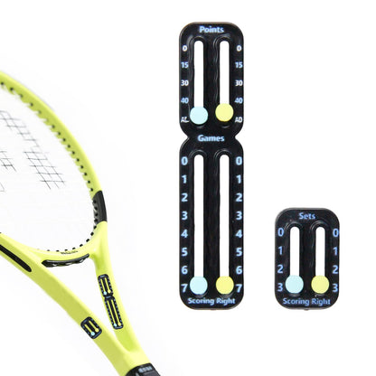 Tennis Racket Scorekeeper 2-Pack in Black - Dual Portable Score Trackers for Points, Games & Sets | Other V1107-CS-WQJFQ1