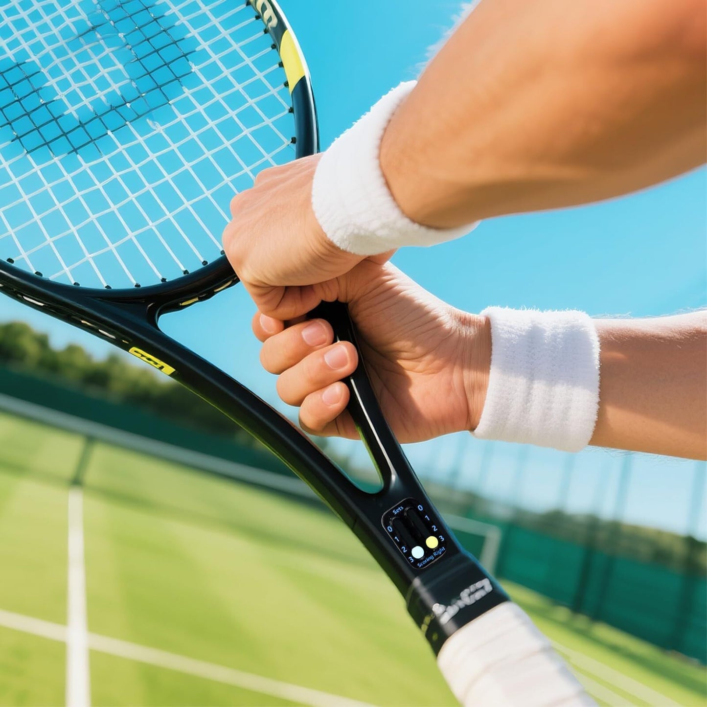 Tennis Racket Scorekeeper 2-Pack in Black - Dual Portable Score Trackers for Points, Games & Sets | Other V1107-CS-WQJFQ1
