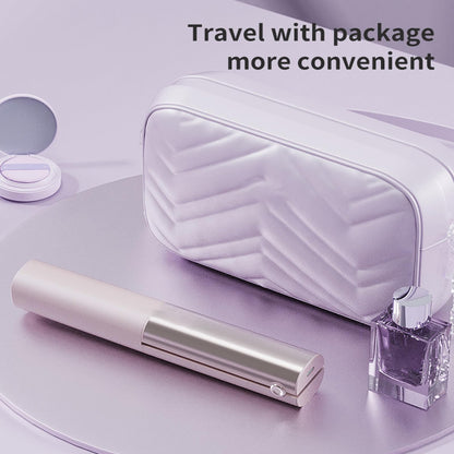 Wireless Mini Hair Straightener with Digital Display - Portable Ceramic Flat Iron for Travel, Quick Heat-up & V1107-CS-WXCDZFQ