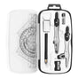 Complete 10-Piece Geometry Kit Set - Precision Drafting Tools with Metal Compasses, Rulers, Protractor & V1107-CS-XSSXJHTZ