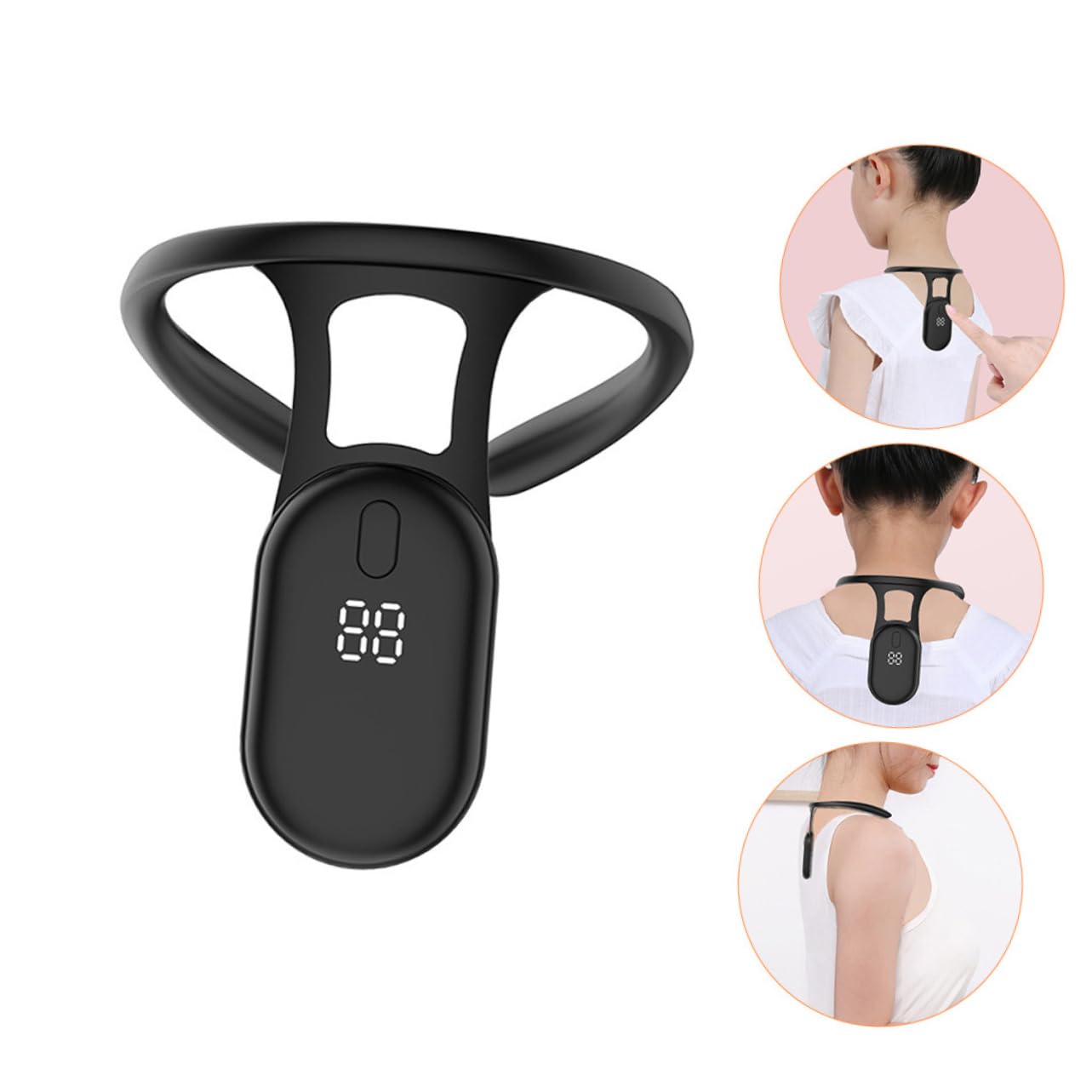 Smart Posture Corrector with Vibration Reminder - Neck-Worn Back Posture Trainer for Kids & Teens, V1107-CS-XSTBJZQ